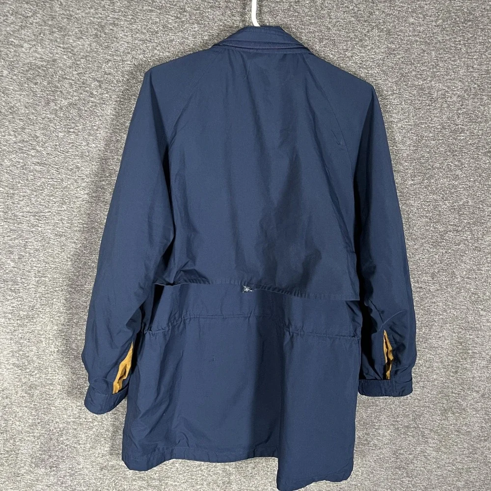 Vintage Eddie Bauer Jacket Mens Large Blue Gore-Tex Parka Hooded Waterproof‎ 90s